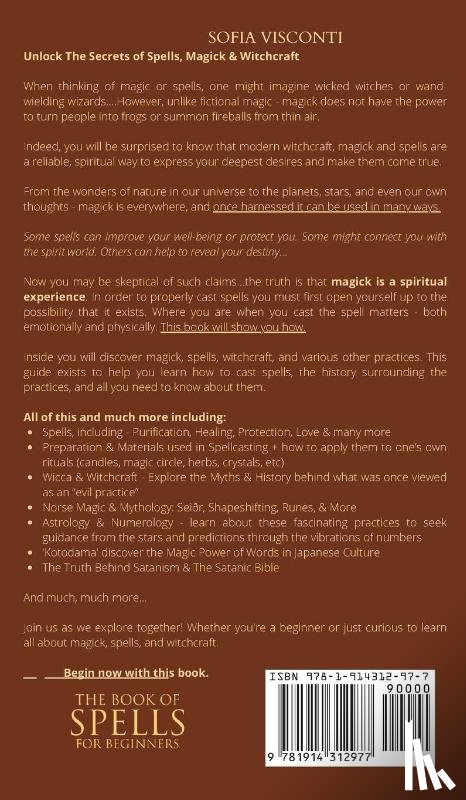 Visconti, Sofia - The Book of Spells for Beginners