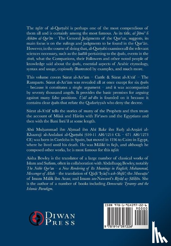 Al-Qurtubi, Abu 'Abdullah Muhammad - Tafsir al-Qurtubi Vol. 7 S¿rat al-An'¿m - Cattle & S¿rat al-A'r¿f - The Ramparts