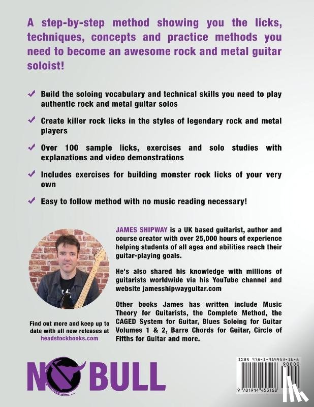 Shipway, James - Rock Lick Method for Guitar