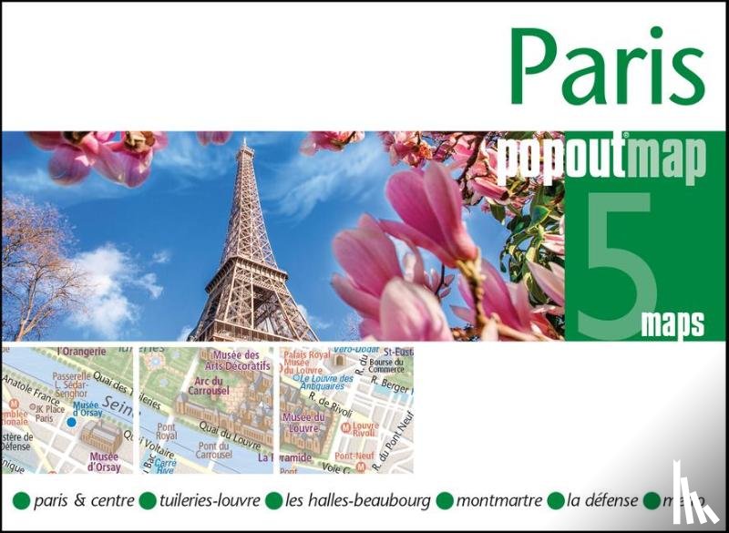 Map, Popout - Paris PopOut Map