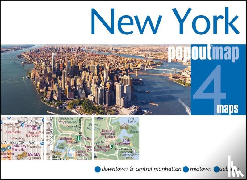 Map, Popout - New York PopOut Map - pocket size, pop up map of new york city
