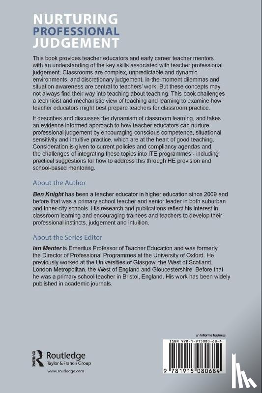 Knight, Ben - Nurturing Professional Judgement