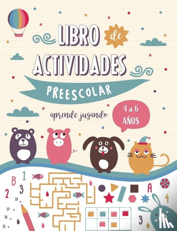 Baboon, Blue - Libro de actividades Preescolar para niños y niñas de 4 a 6 años - Aprender jugando