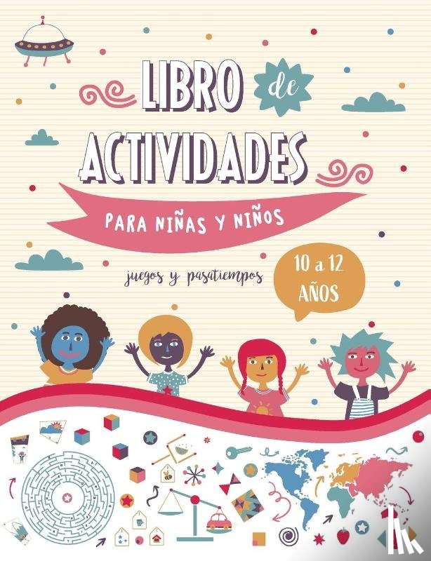 Baboon, Blue - Libro de actividades para niños y niñas de 10 a 12 años - Juegos didácticos y pasatiempos