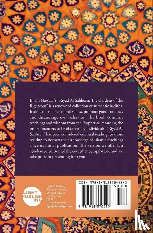 Al-Nawawi, Yahya Bin Sharaf - Riyad As Saliheen