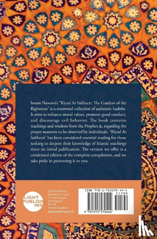 Al-Nawawi, Yahya Bin Sharaf - Riyad As Saliheen