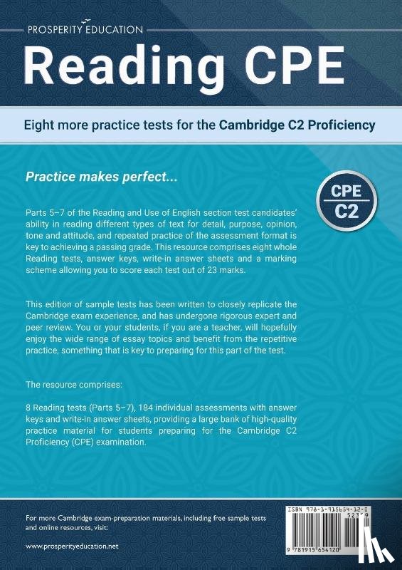 Education, Prosperity - Reading CPE