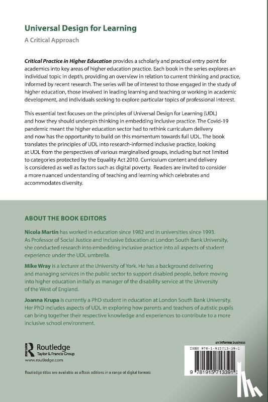  - Universal Design for Learning