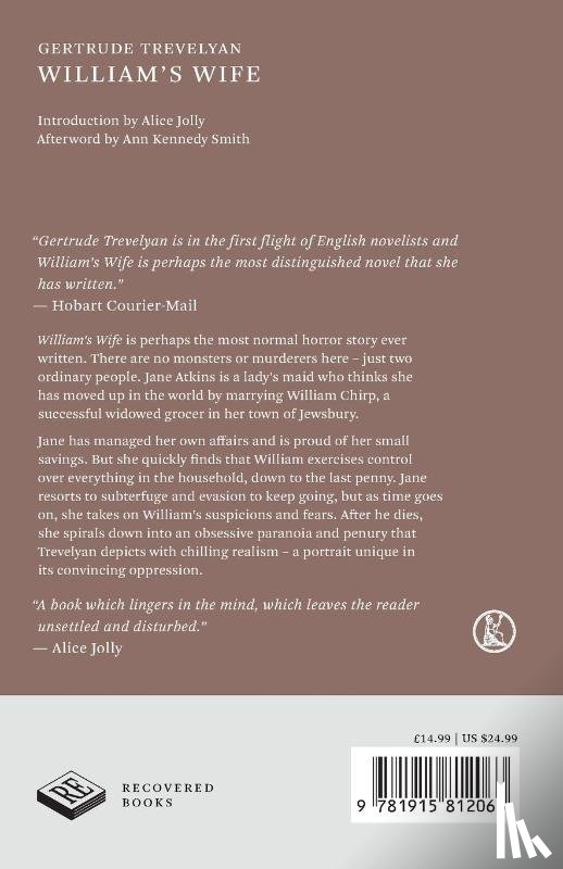 Trevelyan, Gertrude - William’s Wife