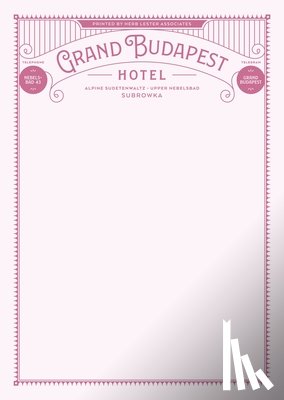 Associates, Herb Lester - Fictional Hotel Notepads: Grand Budapest Hotel