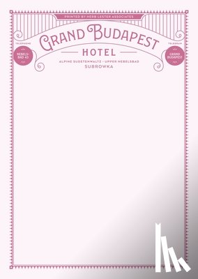 Herb Lester Associates - Fictional Hotel Notepads: Grand Budapest Hotel