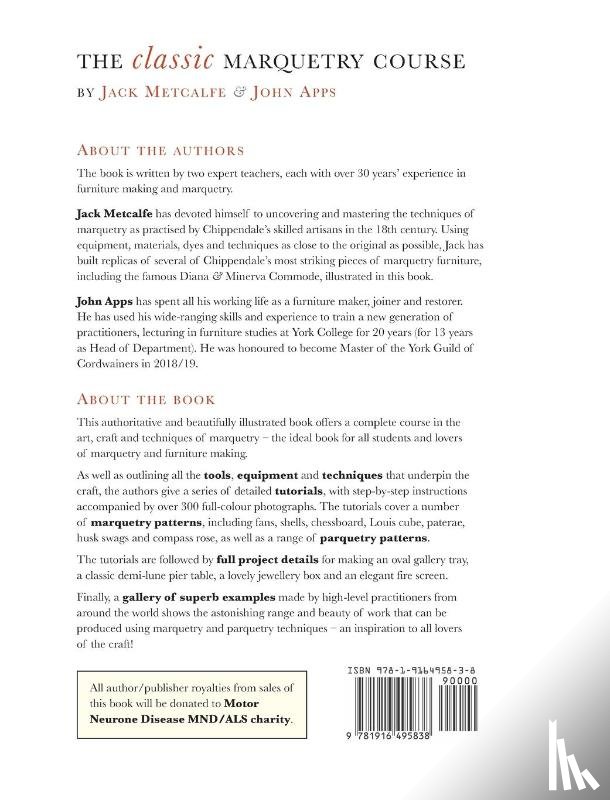 Metcalfe, Jack, Apps, John - The classic Marquetry Course