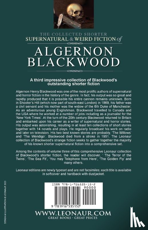 Blackwood, Algernon - The Collected Shorter Supernatural & Weird Fiction of Algernon Blackwood Volume 3