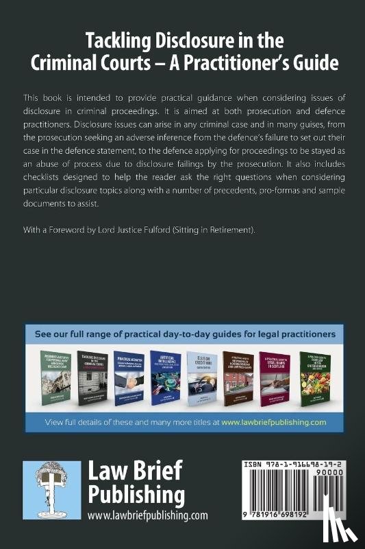 Bahra, Narita, Ramble, Don - Tackling Disclosure in the Criminal Courts - A Practitioner's Guide (Second Edition Focusing on Digital Disclosure)