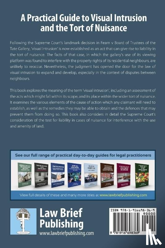 Frazer, Tom - A Practical Guide to Visual Intrusion and the Tort of Nuisance