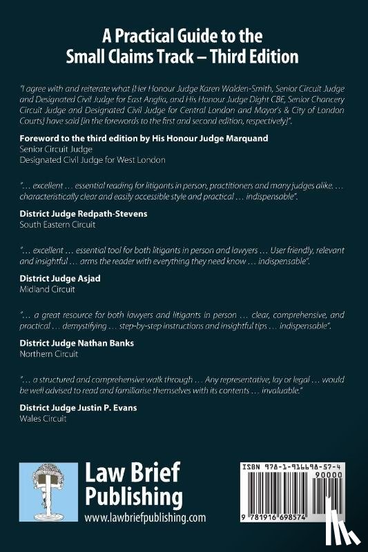 Bright, Dominic - A Practical Guide to the Small Claims Track - Third Edition