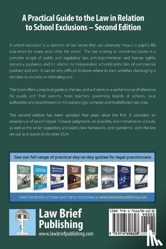 Hadfield, Charlotte, de Coverley, Alice - A Practical Guide to the Law in Relation to School Exclusions - Second Edition