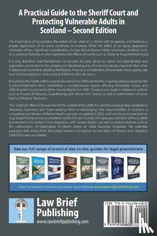 Cobb, David W - A Practical Guide to the Sheriff Court and Protecting Vulnerable Adults in Scotland - Second Edition