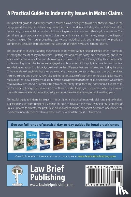 King, Daniel - A Practical Guide to Indemnity Issues in Motor Claims
