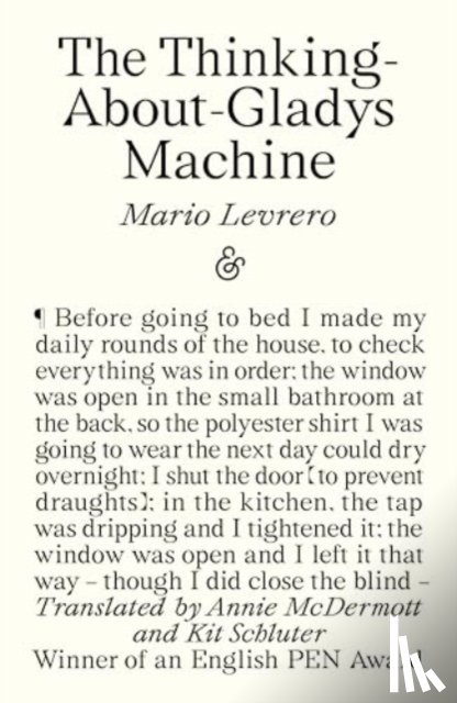 Levrero, Mario - The Thinking-About-Gladys Machine