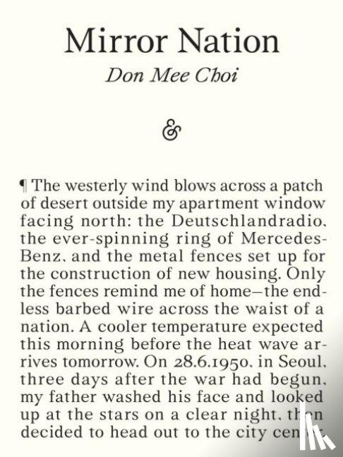 Mee Choi, Don - Mirror Nation