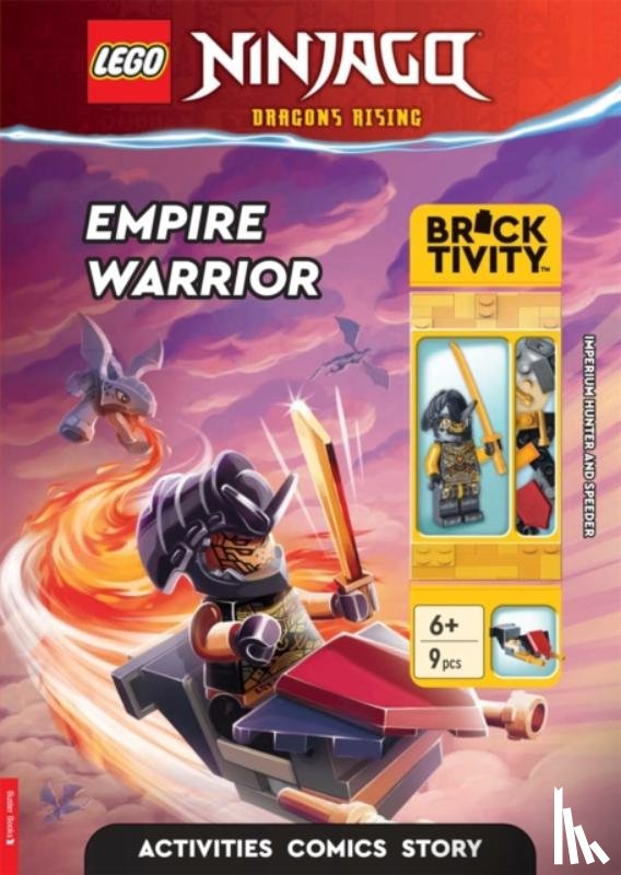 LEGO®, Buster Books - LEGO® NINJAGO®: Empire Warrior Activity Book (with Dragon Hunter minifigure and Speeder mini-build)