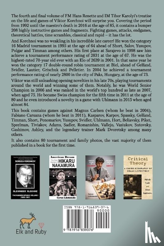 Renette, Hans, Karolyi, Tibor - Korchnoi Year by Year