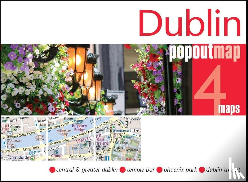 Map, Popout - Dublin PopOut Map - pocket size, pop up map of Dublin city centre
