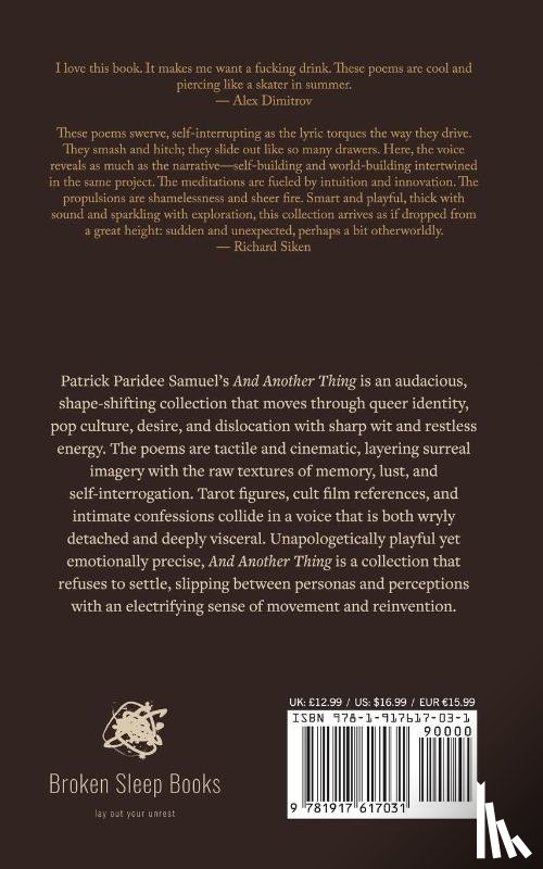 Paridee Samuel, Patrick - And Another Thing