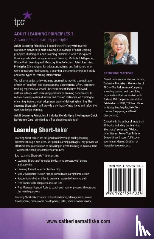 Mattiske, Catherine - Adult Learning Principles 3