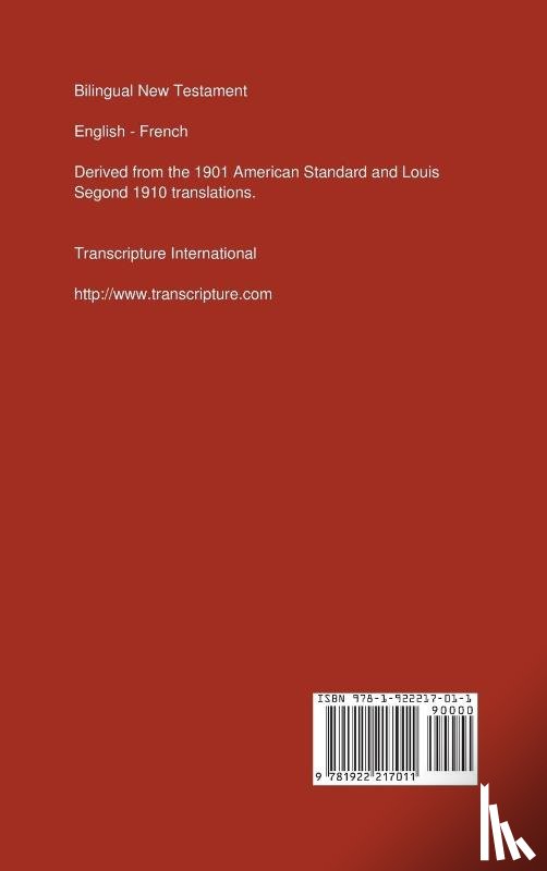 Transcripture International - Bilingual New Testament, English - French