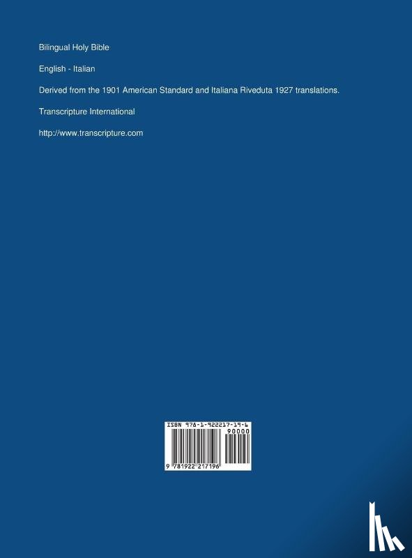  - Bilingual Holy Bible, English - Italian