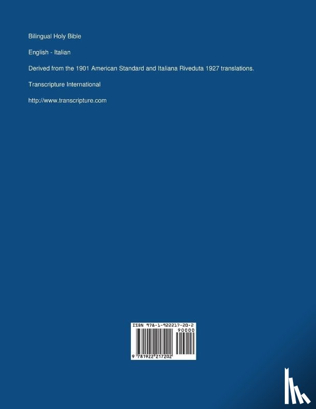 Transcripture International - Bilingual Holy Bible, English - Italian