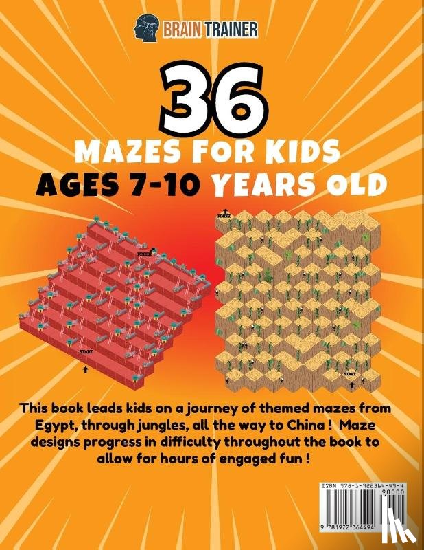 Trainer, Brain - 3D Maze For Kids - 7-10 Year Old Edition - Fun Activity Book Of Mazes For Girls And Boys (Ages 7-10)