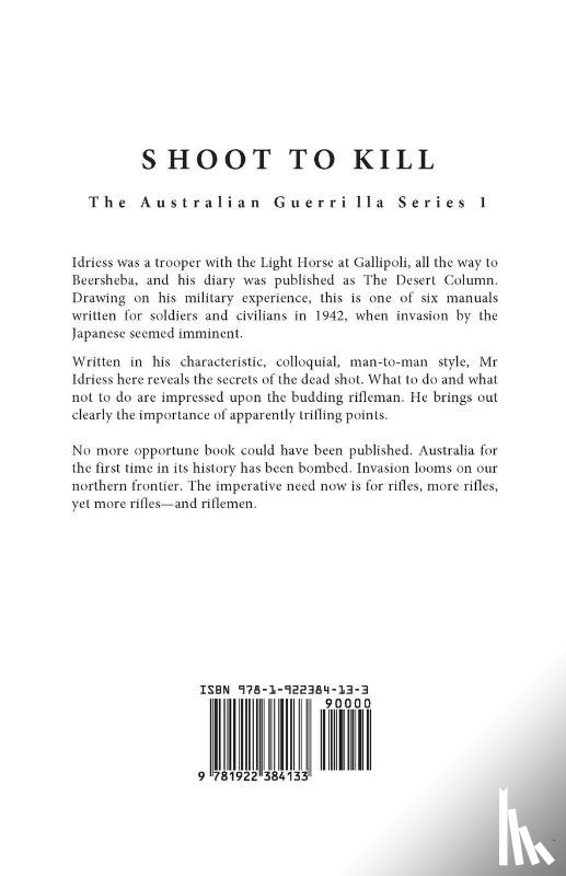 Idriess, Ion - Shoot to Kill