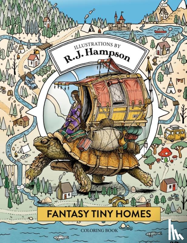 Hampson, R. J. - Fantasy Tiny Homes Coloring Book