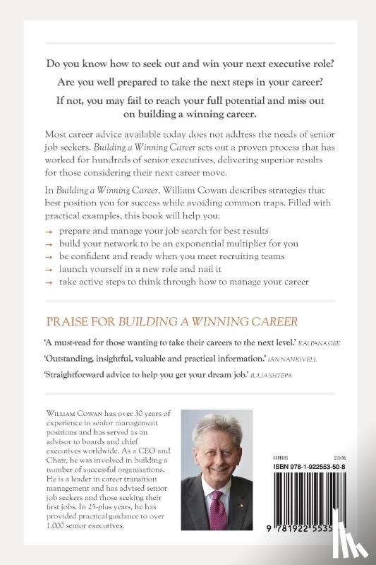Cowan, William - Building a Winning Career
