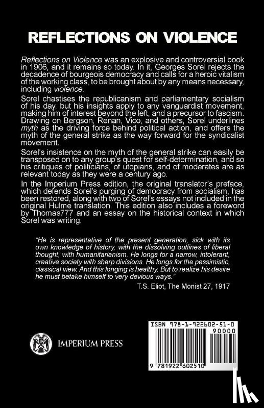 Sorel, Georges - Reflections on Violence - Imperium Press