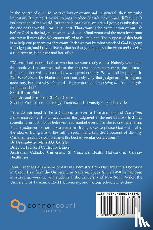 Flader, John - THE FINAL EXAM, Preparing for the Judgment