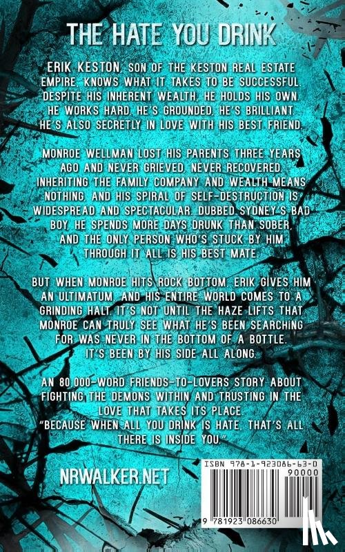 Walker, N. R. - The Hate You Drink - Alternative Cover