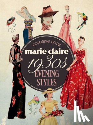 Publishing, Rockpool - Marie Claire 1930s Evening Styles Coloring Book