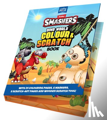 Mile, Creative - Smashers Dino World Colour and Scratch Book
