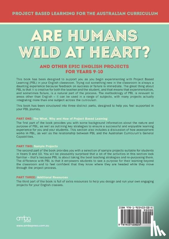 Hewes, Bianca, Hewes, Lee - Are Humans Wild at Heart? And Other Epic English Projects for Years 9-10