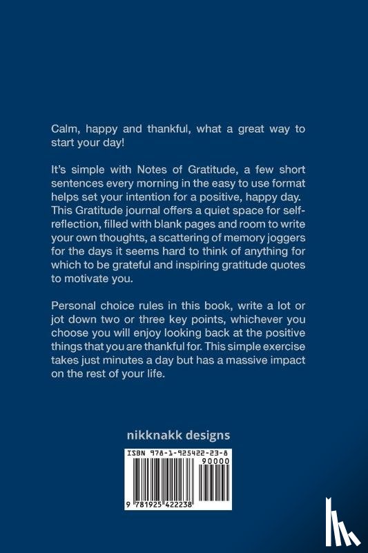 Designs, Nikknakk - notes of gratitude