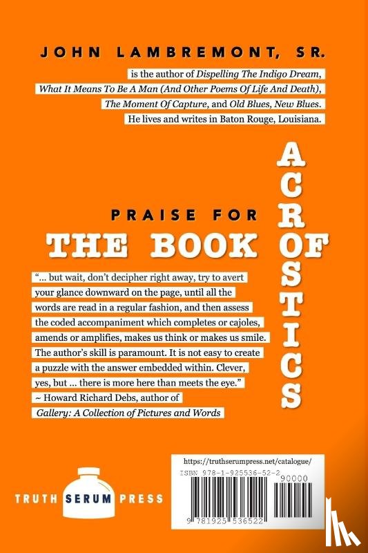 Lambremont, John - The Book of Acrostics