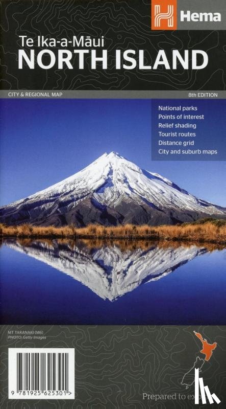 Maps, Hema - North Island New Zealand Map