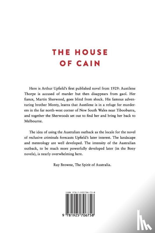 Upfield, Arthur - The House of Cain