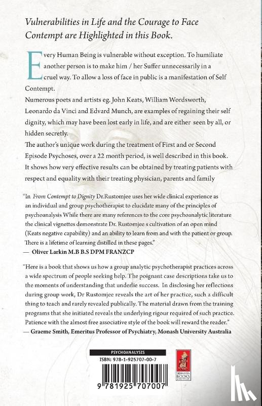 Rustomjee, Sabar - From Contempt to Dignity