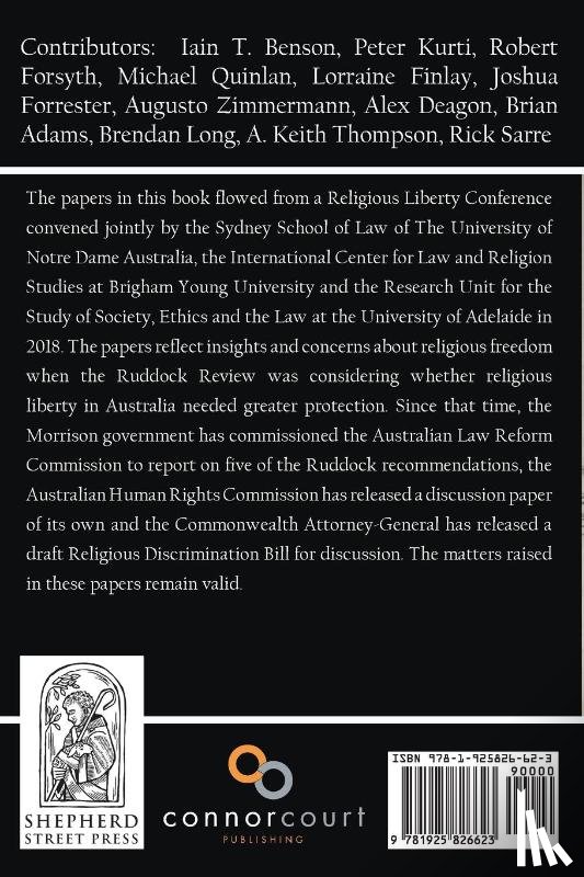  - Religious Freedom in Australia - a new Terra Nullius?