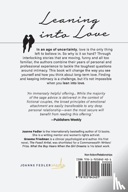 Fedler, Joanne, Friedman, Graeme - Leaning into Love